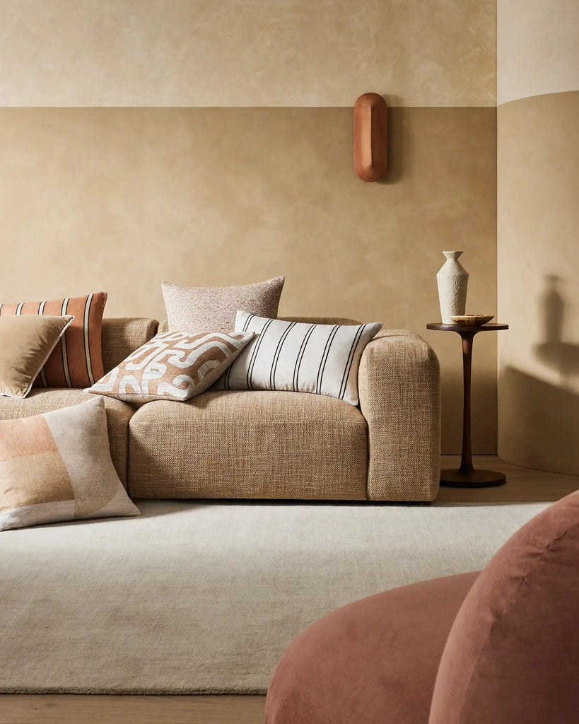 Vinnie Lumbar Cushion - Glacier - Loom Collection