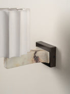 Viotti - Calacatta Viola Marble And Linen Wall Light