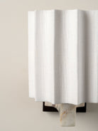 Viotti - Calacatta Viola Marble And Linen Wall Light