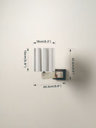 Viotti - Calacatta Viola Marble And Linen Wall Light