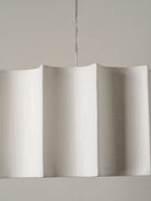 Viotti - White Inverted Scallop Linen Lampshade