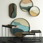 Wabi Sabi Round Glass Tray - Sand