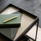 Wabi Sabi Square Glass Tray - Blue