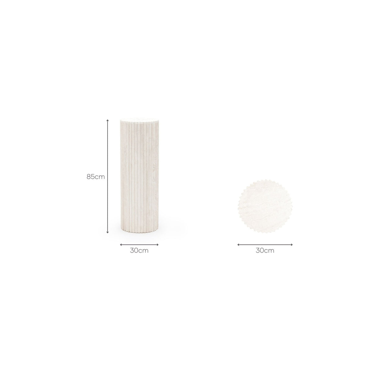 Wave Pedestal Tall - Pedestals Loom Collection Loom Collection Dubai