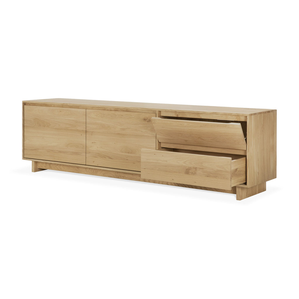 Wave TV Cupboard - Oak - Loom Collection