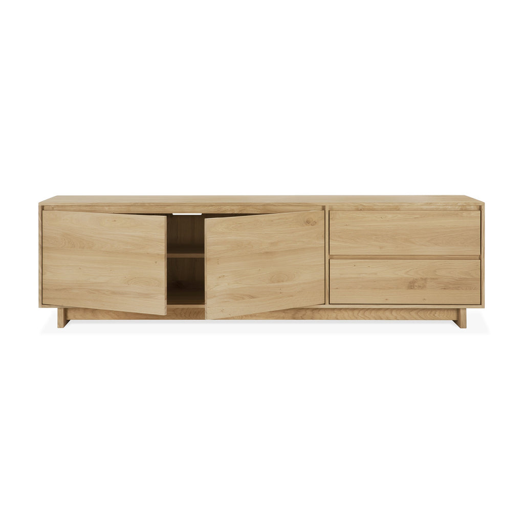 Wave TV Cupboard - Oak - Loom Collection