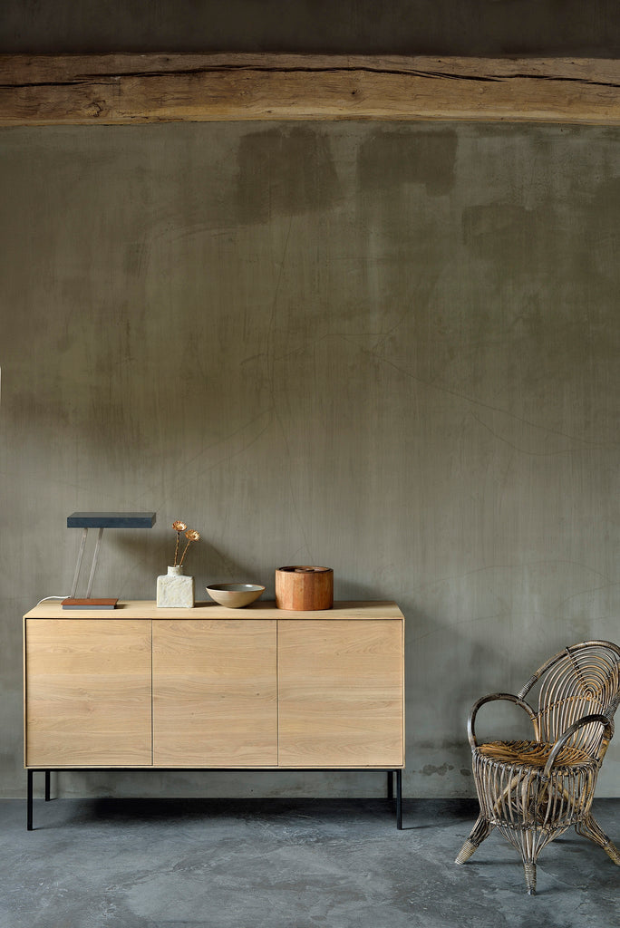 Whitebird Sideboard - Varnished Oak - 3 Doors - Loom Collection