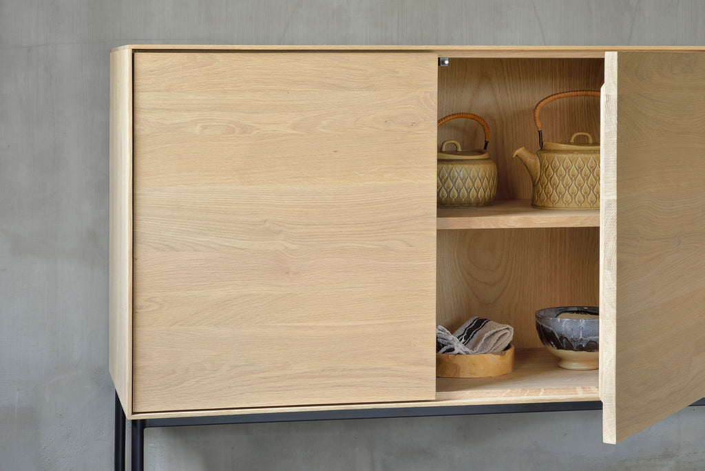 Whitebird Sideboard - Varnished Oak - 3 Doors - Loom Collection