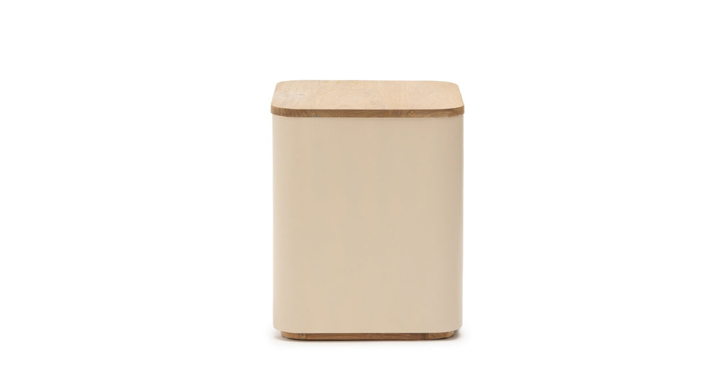 Willow Bedside Table - Beige.