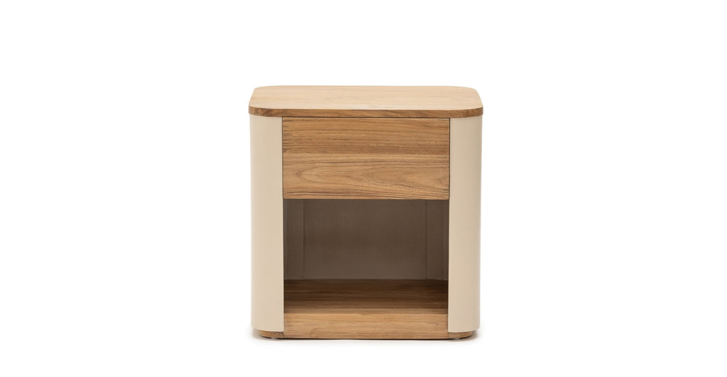 Willow Bedside Table - Beige.