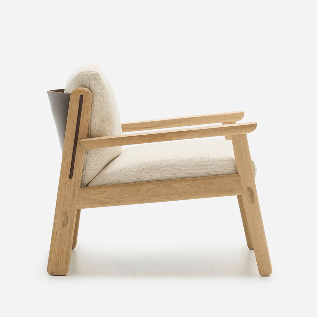 Wren Chair - Blonde Oak & Oatmeal - Accent Chairs Tolv Loom Collection Dubai