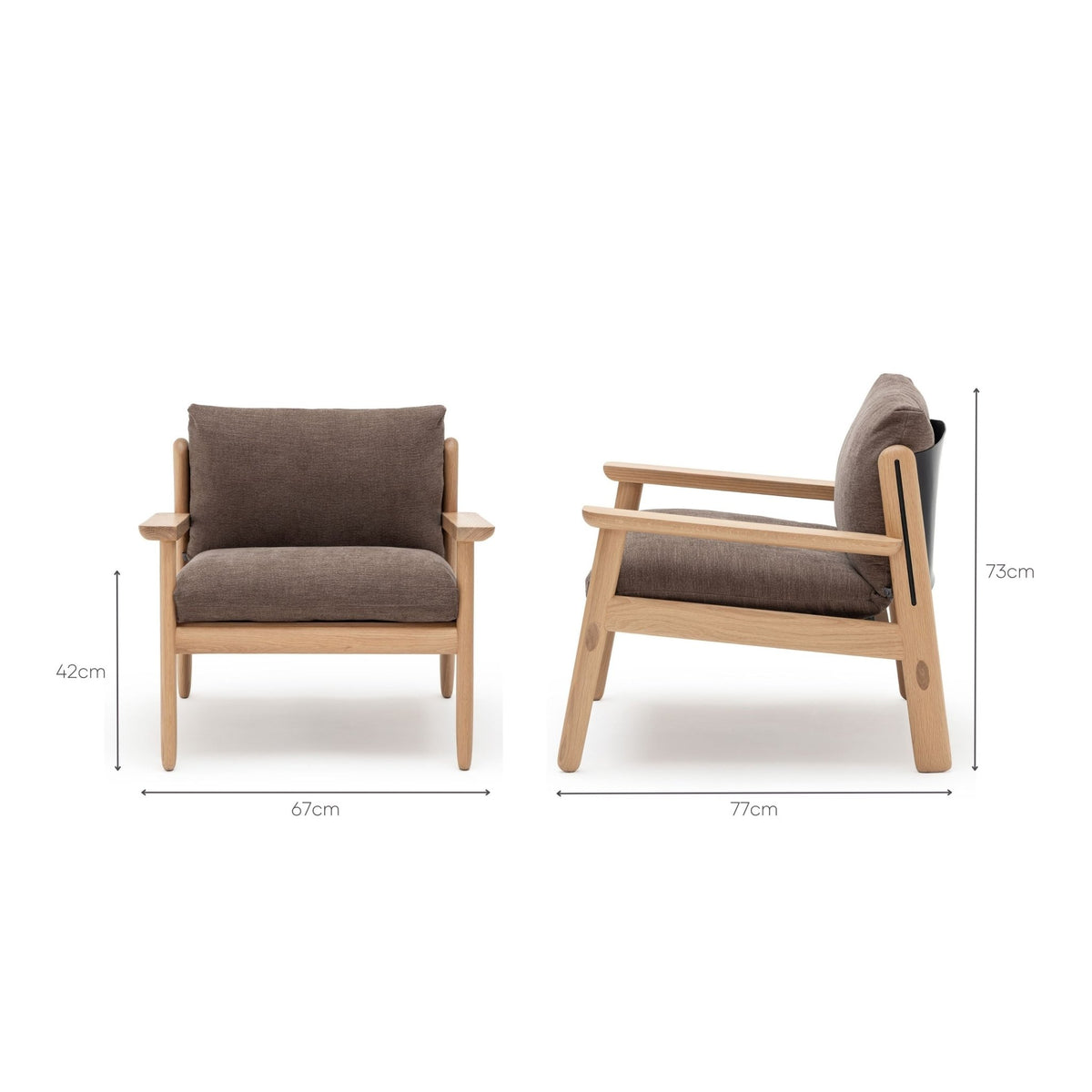 Wren Chair - Blonde Oak & Richearth - Accent Chairs Tolv Loom Collection Dubai