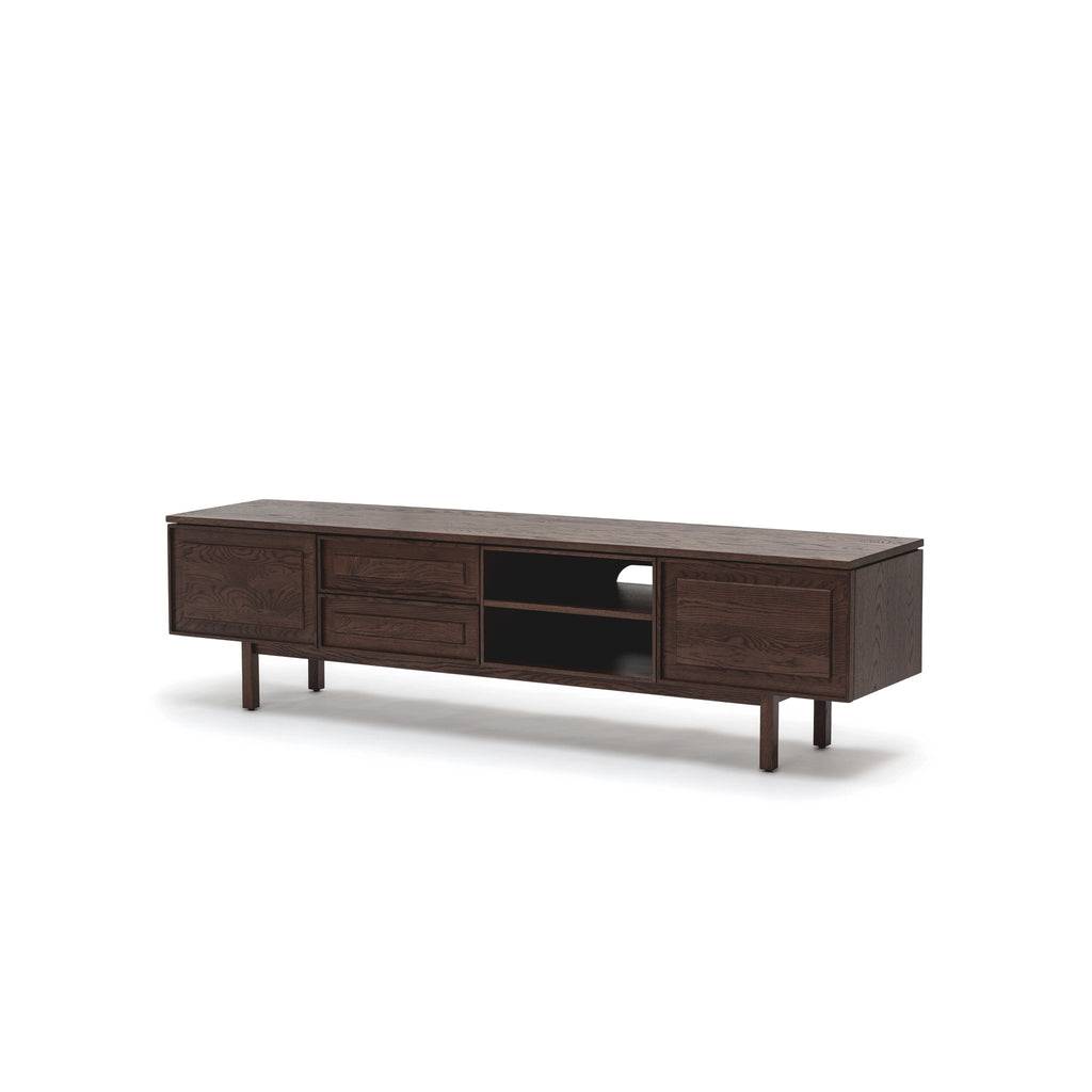 Yorke 220 Entertainment Unit - Espresso Oak - Loom Collection