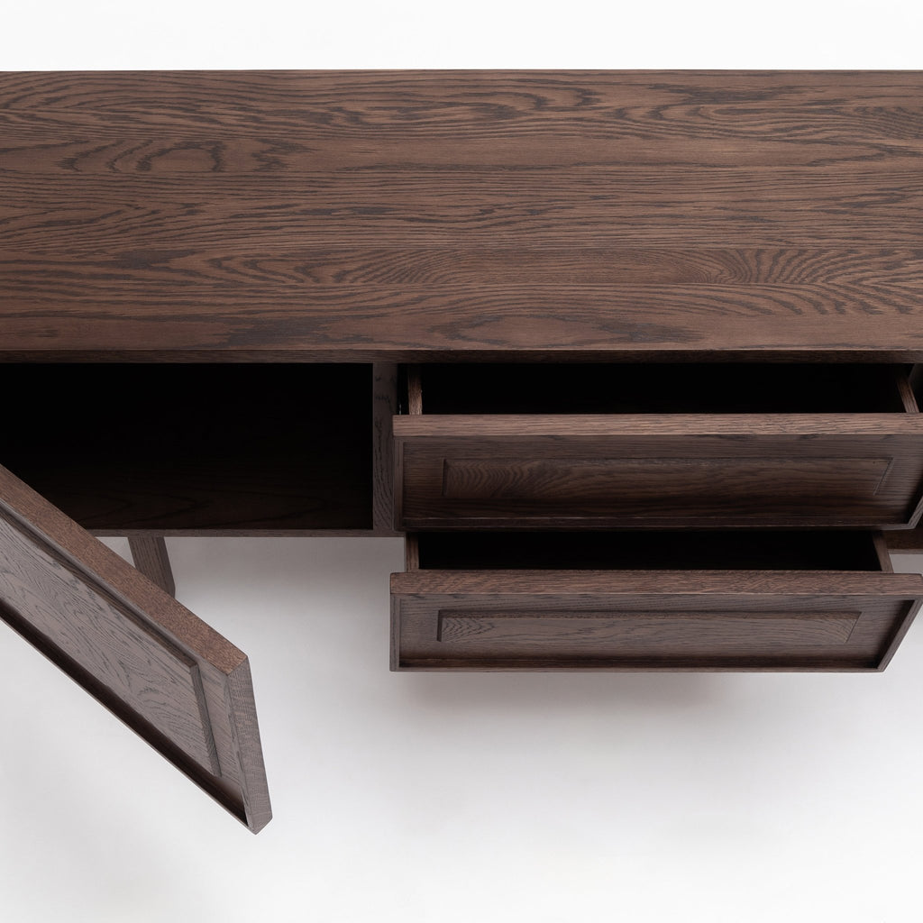 Yorke 220 Entertainment Unit - Espresso Oak - Loom Collection