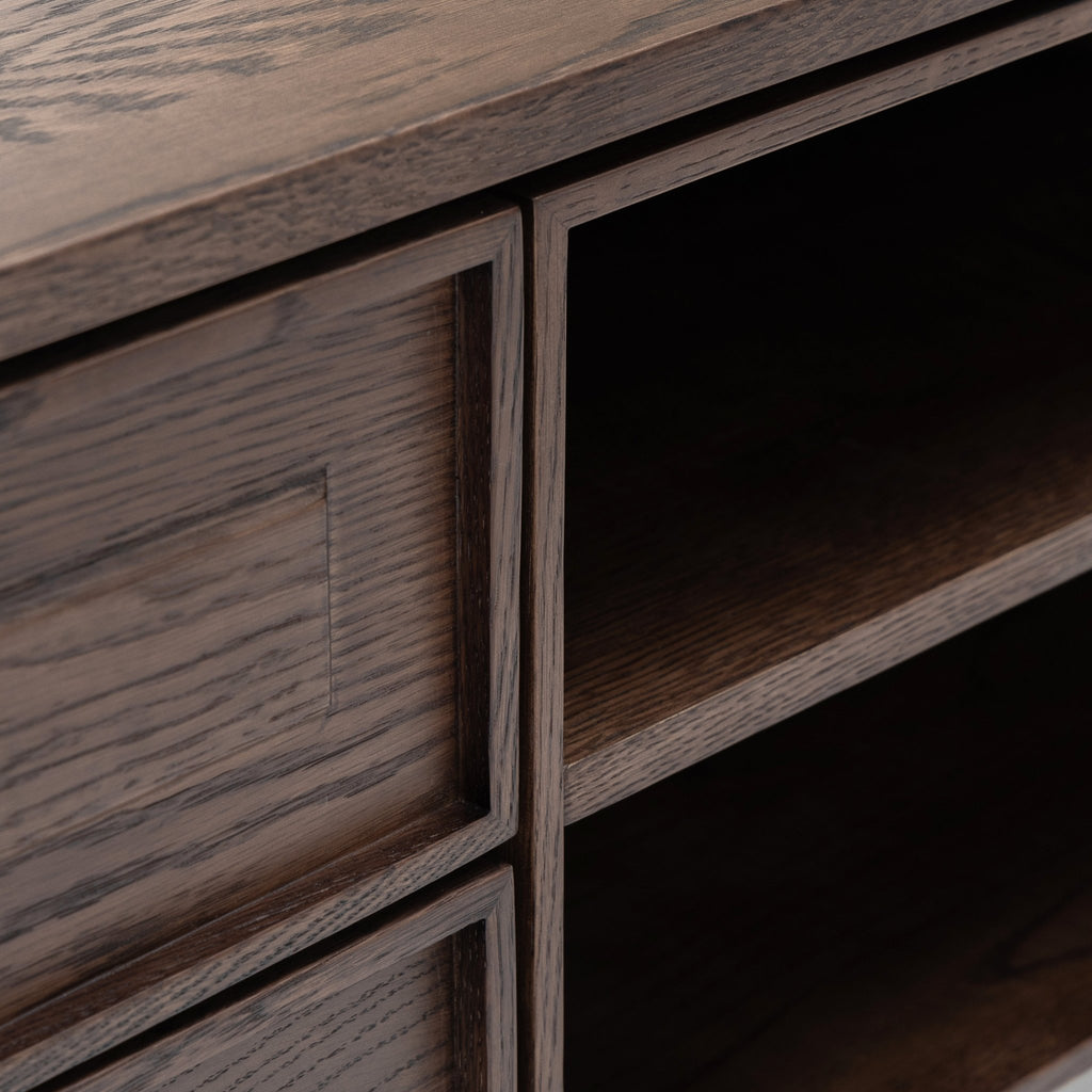 Yorke 220 Entertainment Unit - Espresso Oak - Loom Collection