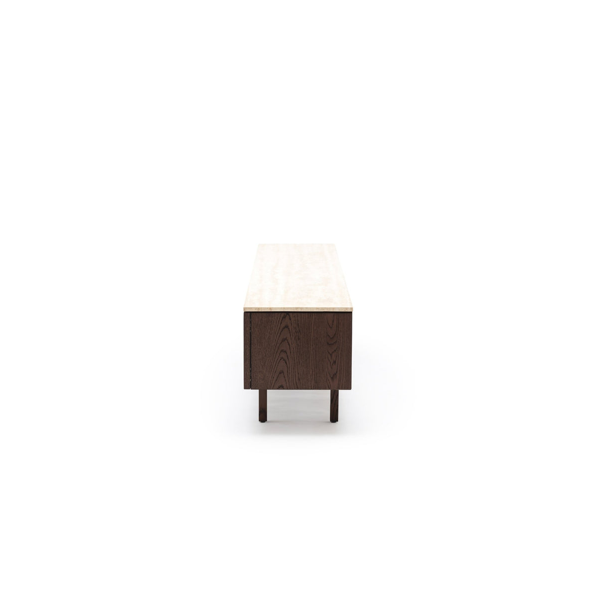 Yorke 220 Entertainment Unit - Espresso Oak & Travertine