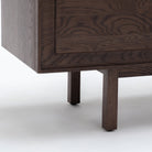 Yorke 220 Entertainment Unit - Espresso Oak & Travertine