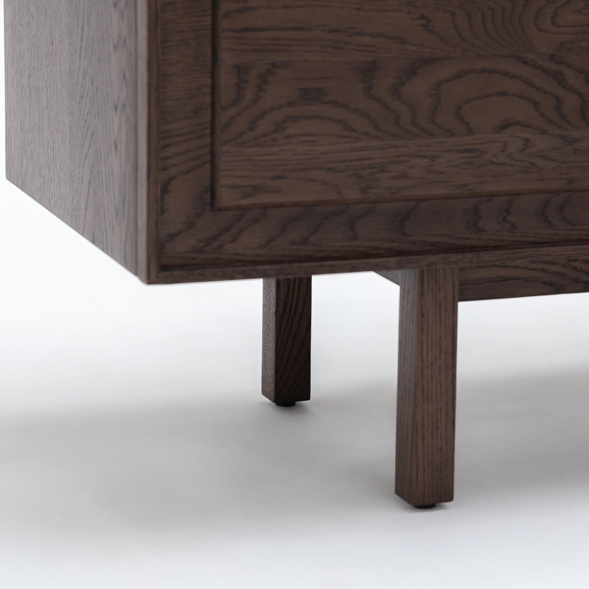 Yorke 220 Entertainment Unit - Espresso Oak & Travertine