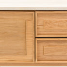 Yorke 220 Entertainment Unit - Light Oak & Travertine - TV and Entertainment Units Tolv Loom Collection Dubai