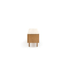 Yorke 220 Entertainment Unit - Light Oak & Travertine - TV and Entertainment Units Tolv Loom Collection Dubai