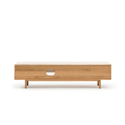 Yorke 220 Entertainment Unit - Light Oak & Travertine - TV and Entertainment Units Tolv Loom Collection Dubai