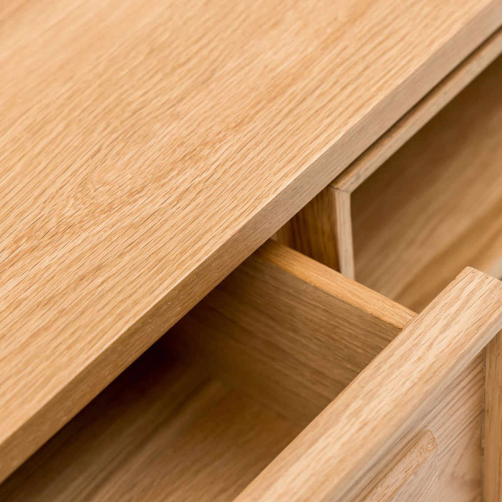 Yorke 220 Entertainment Unit - Light Oak - TV and Entertainment Units Tolv Loom Collection Dubai