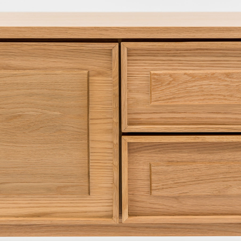 Yorke 220 Entertainment Unit - Light Oak - TV and Entertainment Units Tolv Loom Collection Dubai