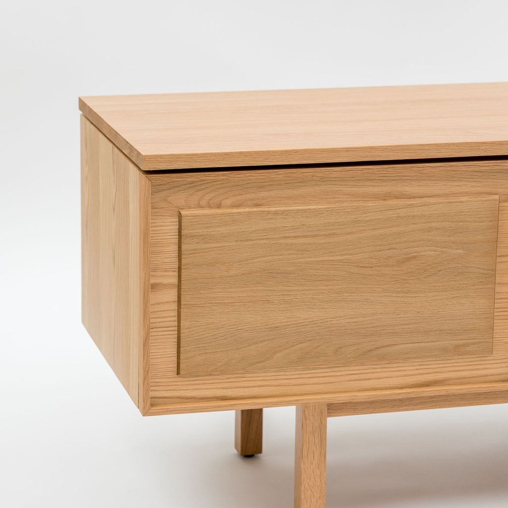 Yorke 220 Entertainment Unit - Light Oak - TV and Entertainment Units Tolv Loom Collection Dubai