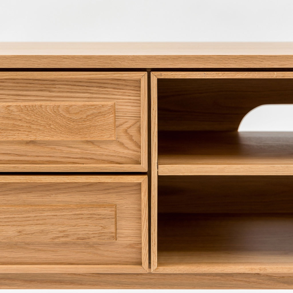 Yorke 220 Entertainment Unit - Light Oak - TV and Entertainment Units Tolv Loom Collection Dubai