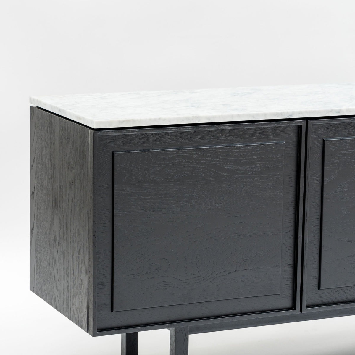 Yorke 220 Sideboard - Black Oak & Bianca Carrara - Buffets & Sideboards Tolv Loom Collection Dubai