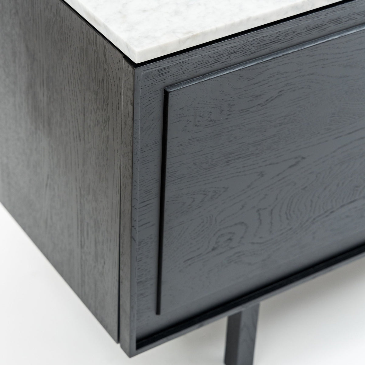 Yorke 220 Sideboard - Black Oak & Bianca Carrara - Buffets & Sideboards Tolv Loom Collection Dubai