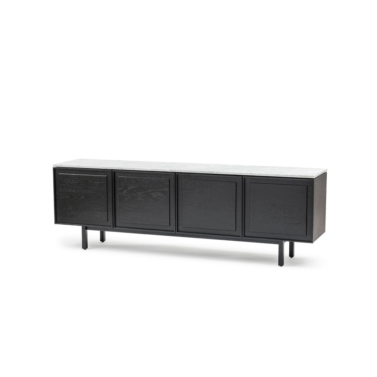 Yorke 220 Sideboard - Black Oak & Bianca Carrara - Buffets & Sideboards Tolv Loom Collection Dubai