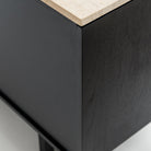 Yorke 220 Sideboard - Black Oak & Travertine - Buffets & Sideboards Tolv Loom Collection Dubai