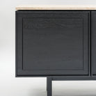Yorke 220 Sideboard - Black Oak & Travertine - Buffets & Sideboards Tolv Loom Collection Dubai