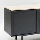 Yorke 220 Sideboard - Black Oak & Travertine - Buffets & Sideboards Tolv Loom Collection Dubai