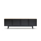 Yorke 220 Sideboard - Black Oak & Travertine - Buffets & Sideboards Tolv Loom Collection Dubai