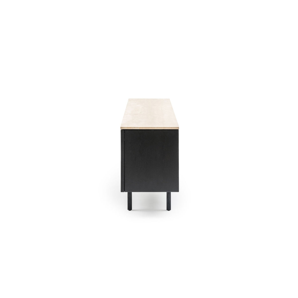 Yorke 220 Sideboard - Black Oak & Travertine - Buffets & Sideboards Tolv Loom Collection Dubai