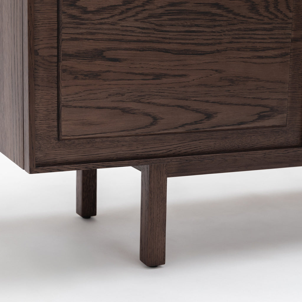 Yorke 220 Sideboard - Espresso Oak & Travertine - Loom Collection