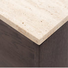 Yorke 220 Sideboard - Espresso Oak & Travertine
