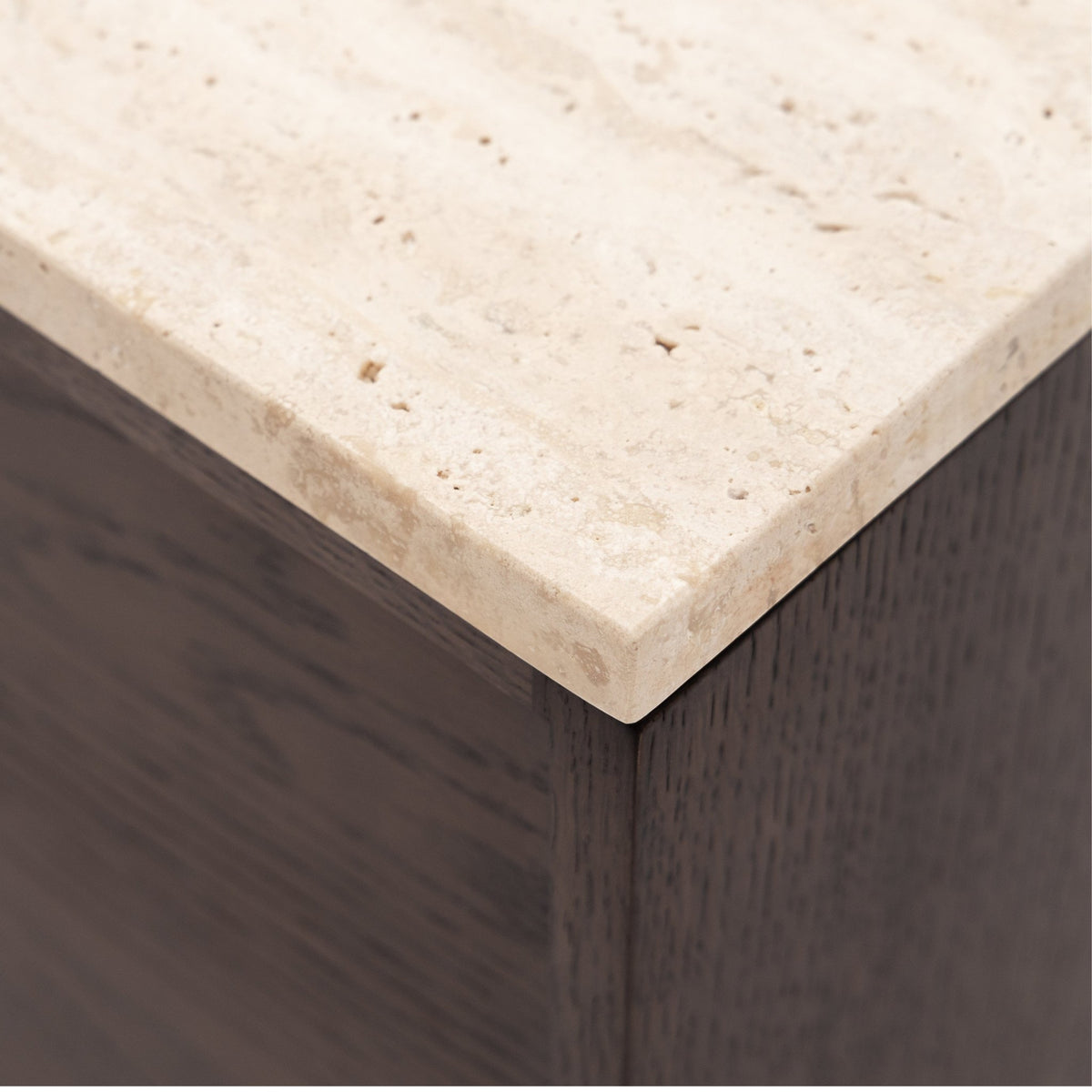 Yorke 220 Sideboard - Espresso Oak & Travertine