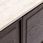 Yorke 220 Sideboard - Espresso Oak & Travertine
