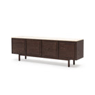 Yorke 220 Sideboard - Espresso Oak & Travertine
