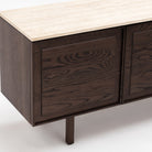 Yorke 220 Sideboard - Espresso Oak & Travertine