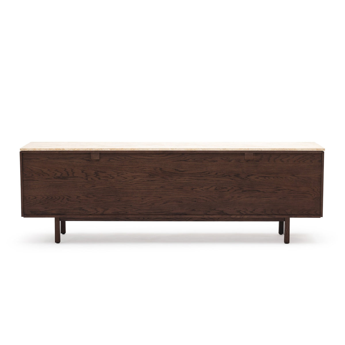 Yorke 220 Sideboard - Espresso Oak & Travertine