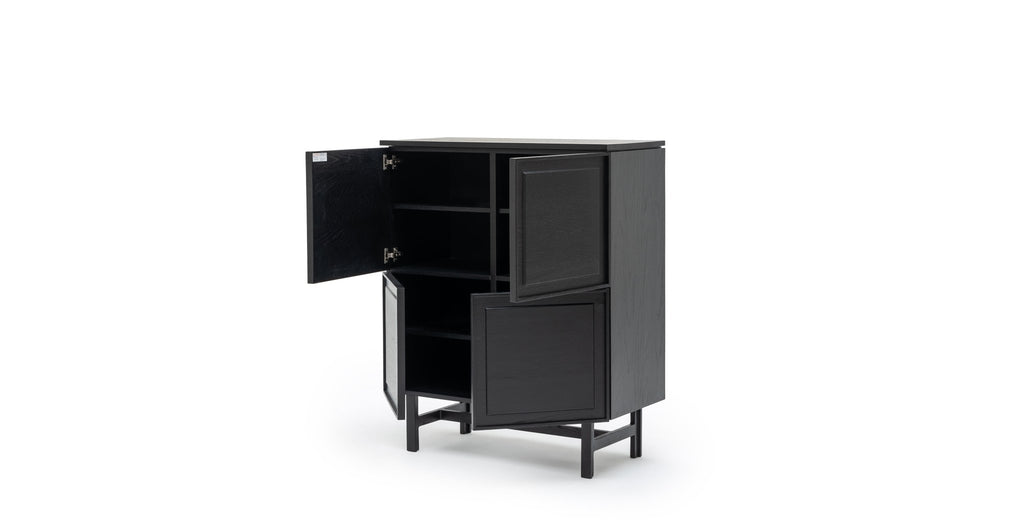 Yorke Highboard - Black Oak - Loom Collection