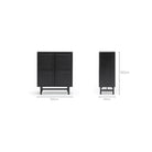 Yorke Highboard - Black Oak