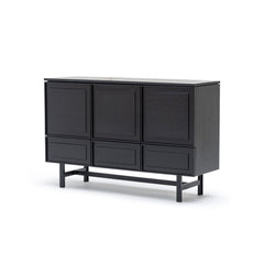 Yorke Highboard - Black Oak