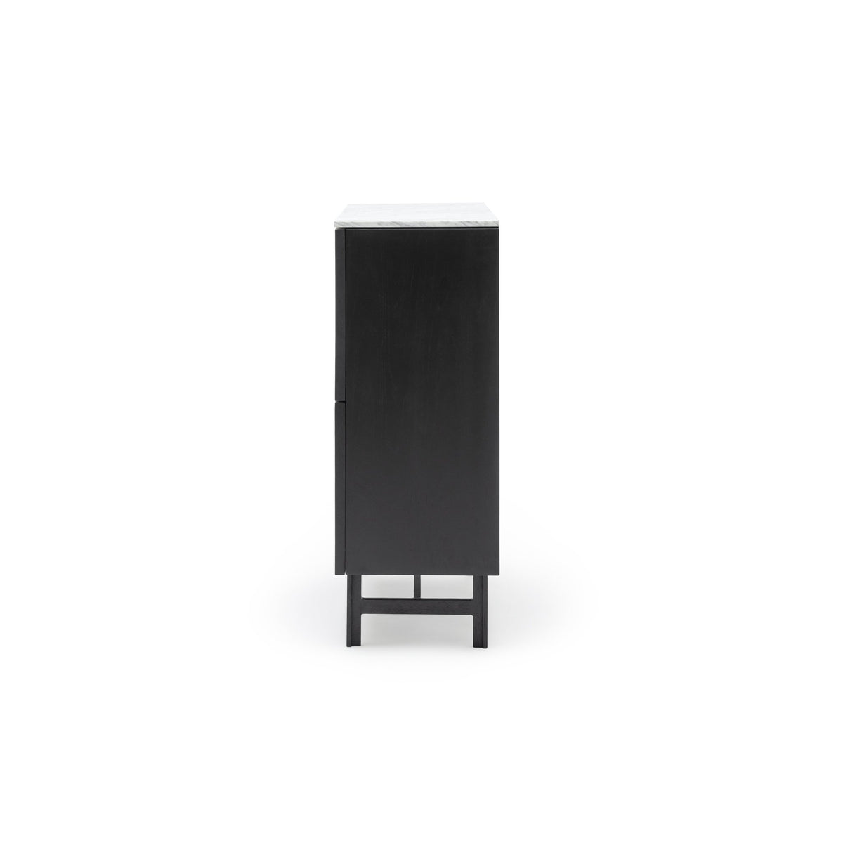 Yorke Highboard - Black Oak & Bianca Carrara