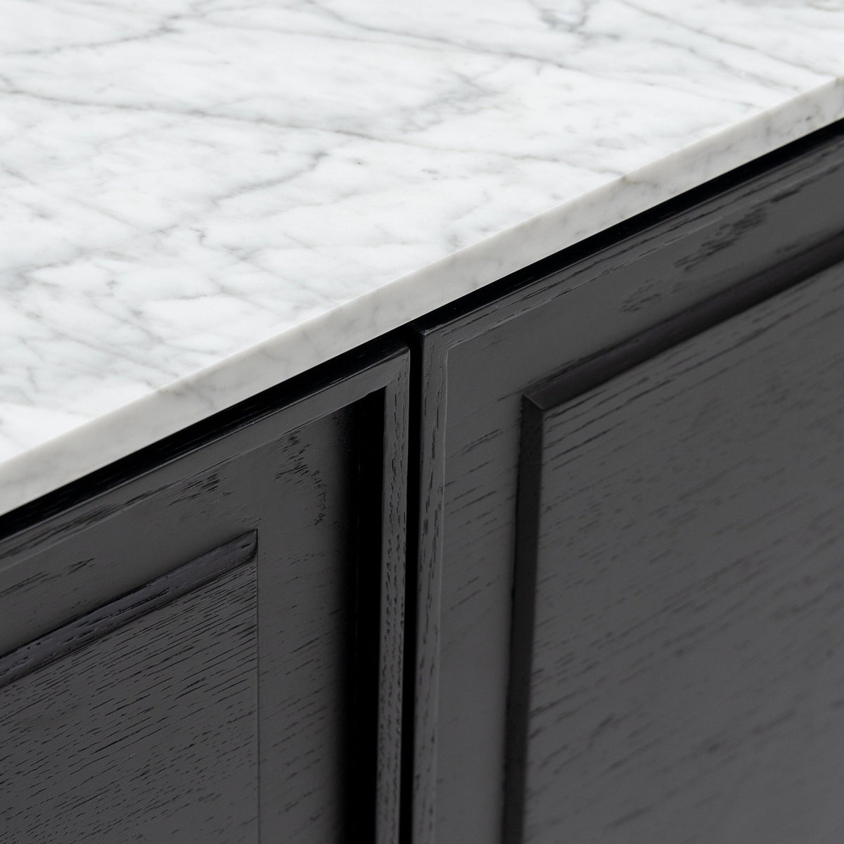 Yorke Highboard - Black Oak & Bianca Carrara