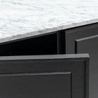 Yorke Highboard - Black Oak & Bianca Carrara